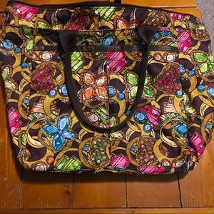 LeSportsac Tote/Shoulder Bag with matching clutch